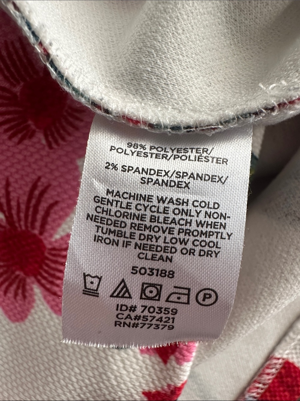 Ann Taylor factory floral top size large petite - Picture 5 of 5